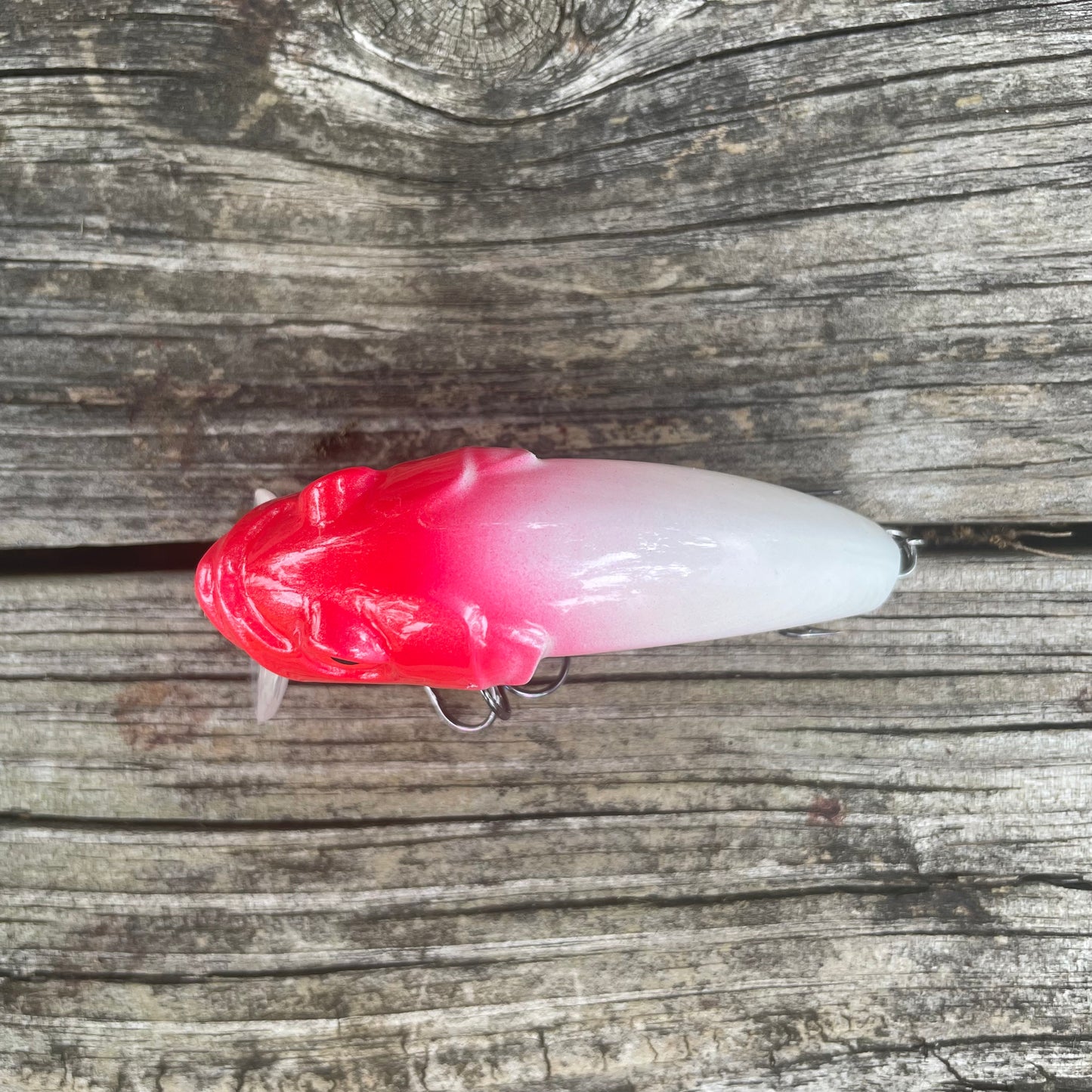 3" Wakebait Red & White