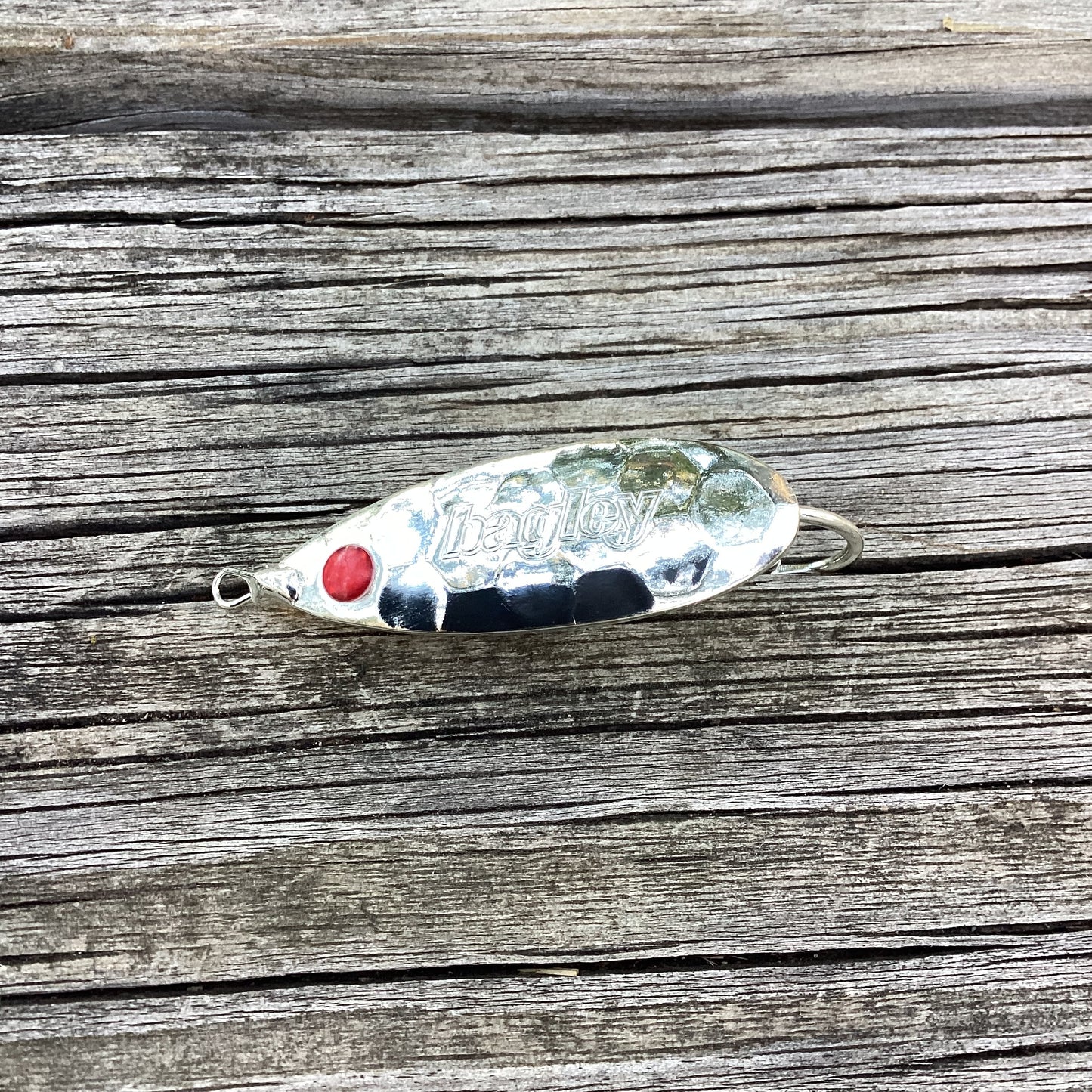 Hammer Finish Silver Weedless Spoon
