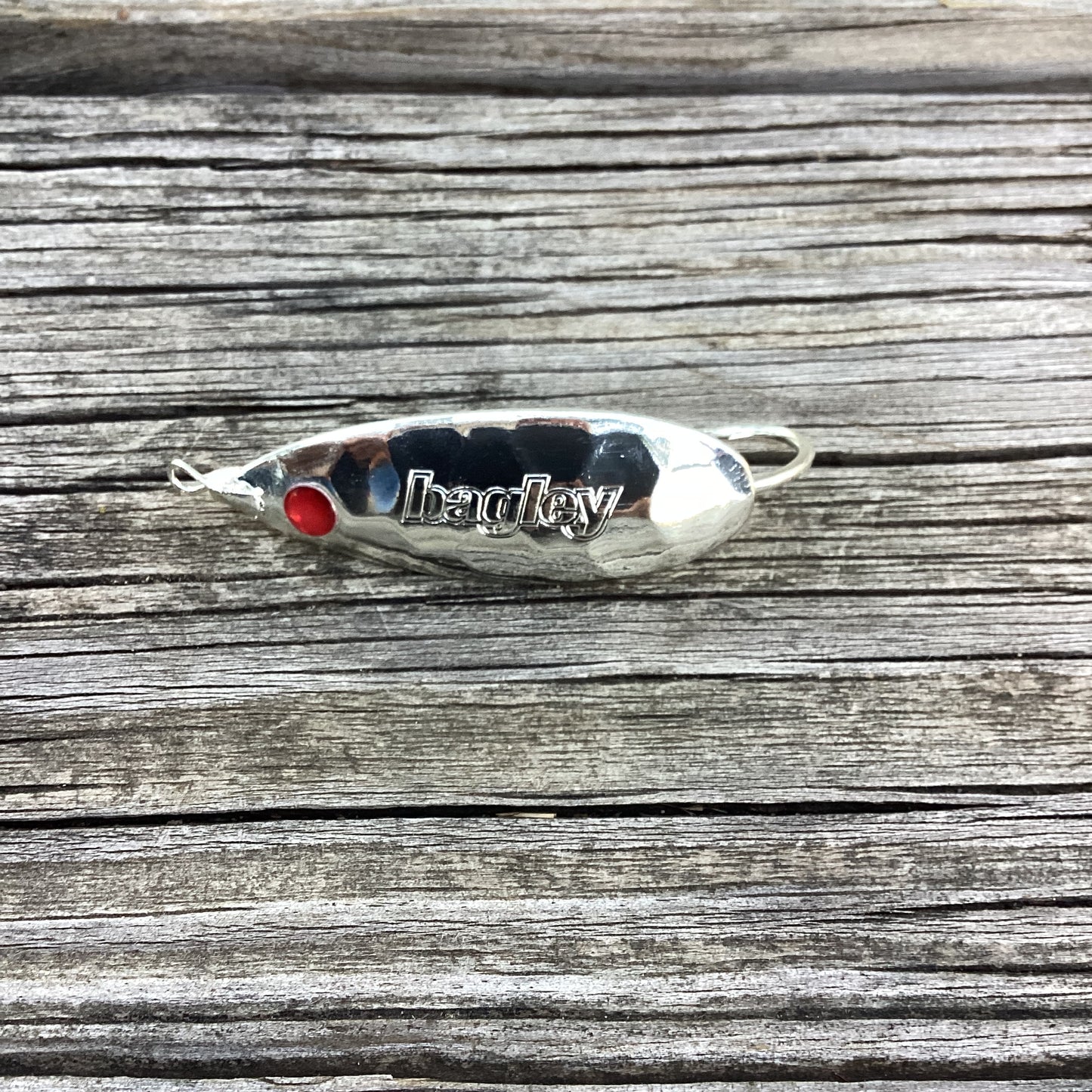 Hammer Finish Silver Weedless Spoon