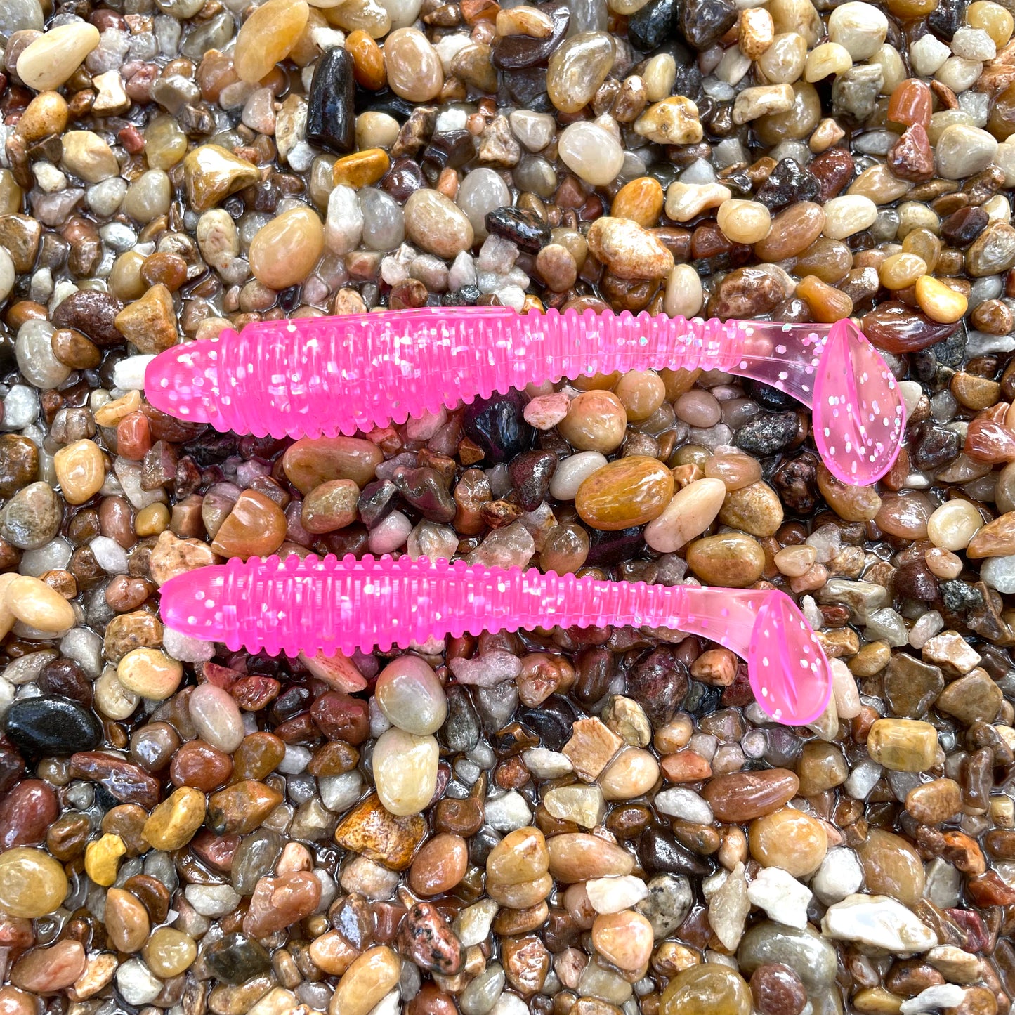 Flats Shad Pink Flamingo 3.2”