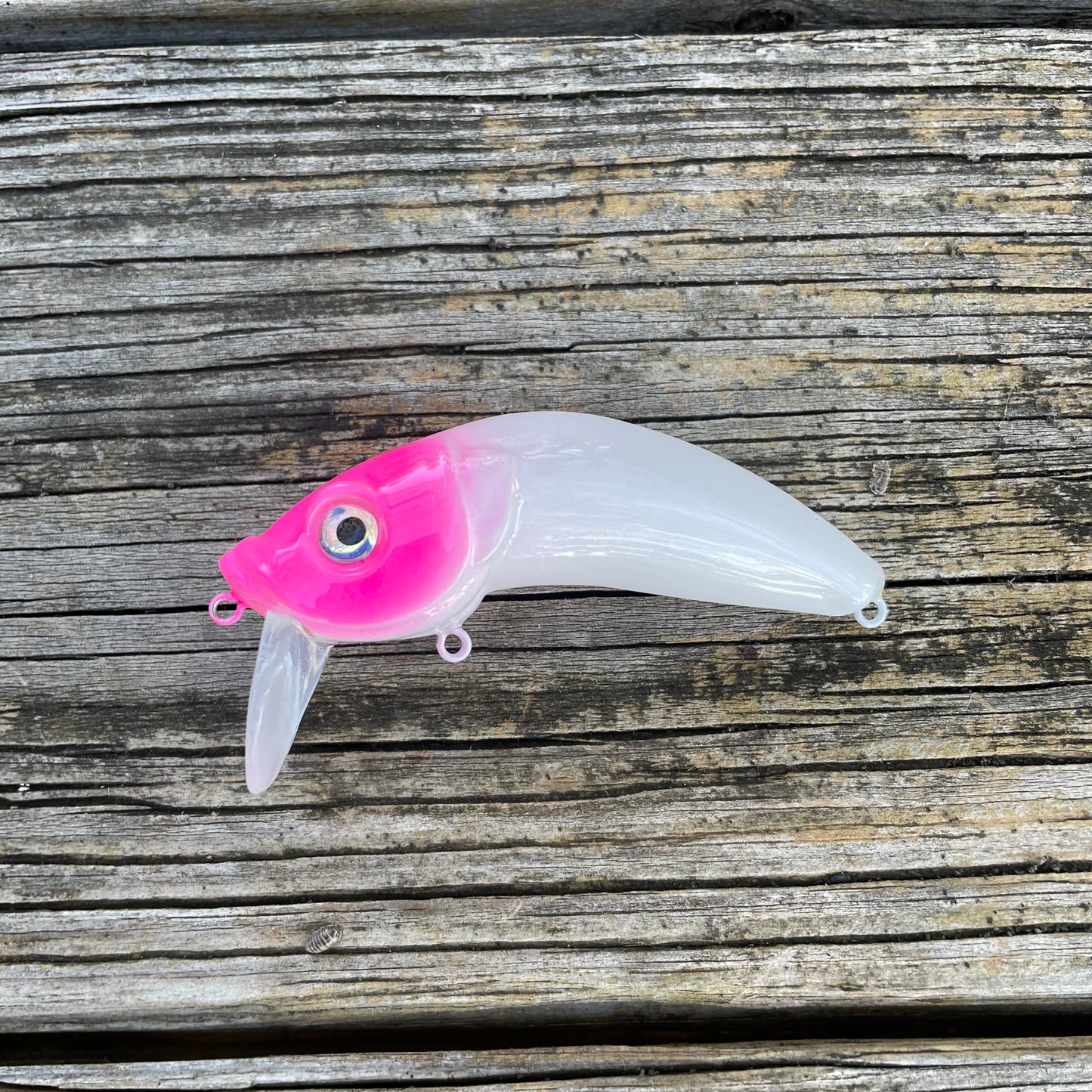 3" Wakebait Pink & White