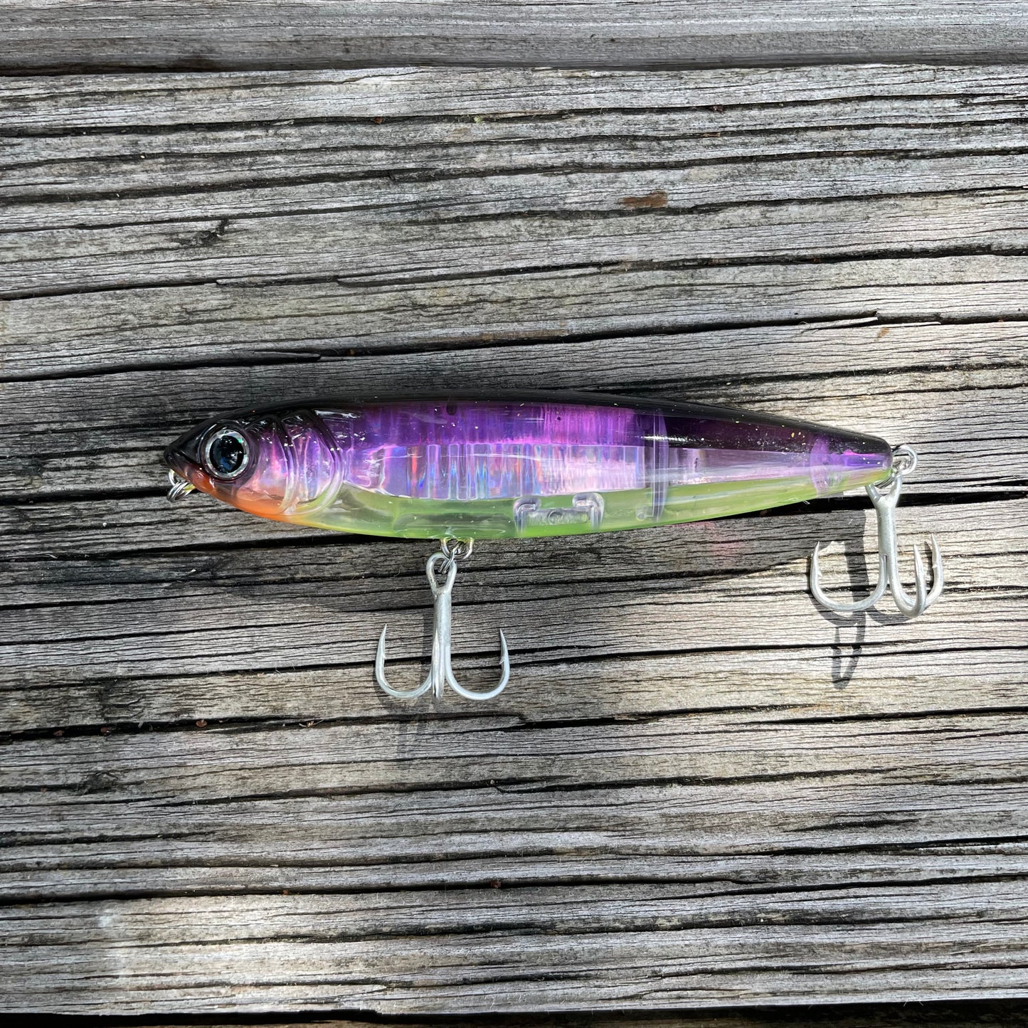 Purple & Yellow Topwater Pencil