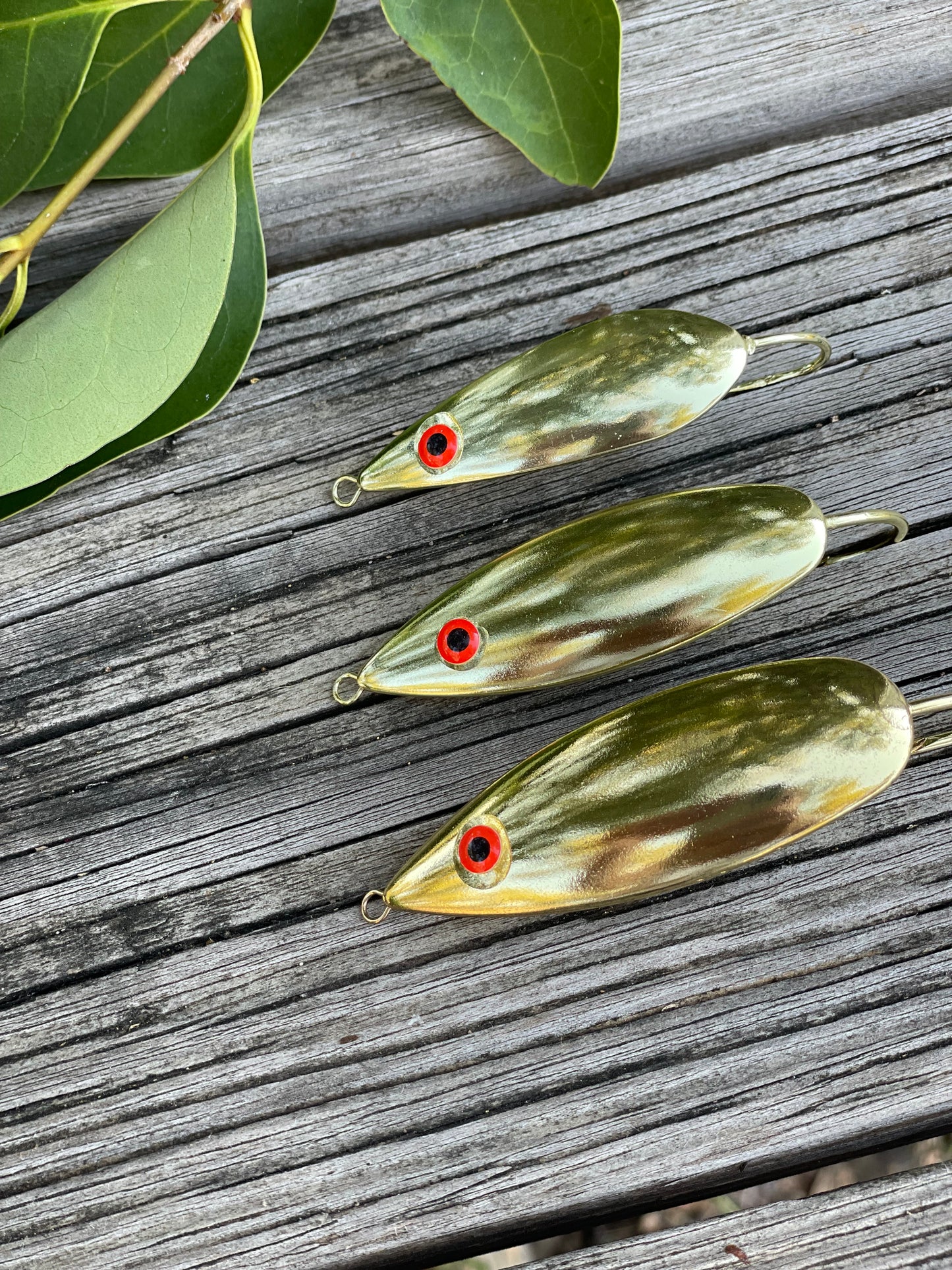 Gold Smooth Weedless Spoon W/Rattle