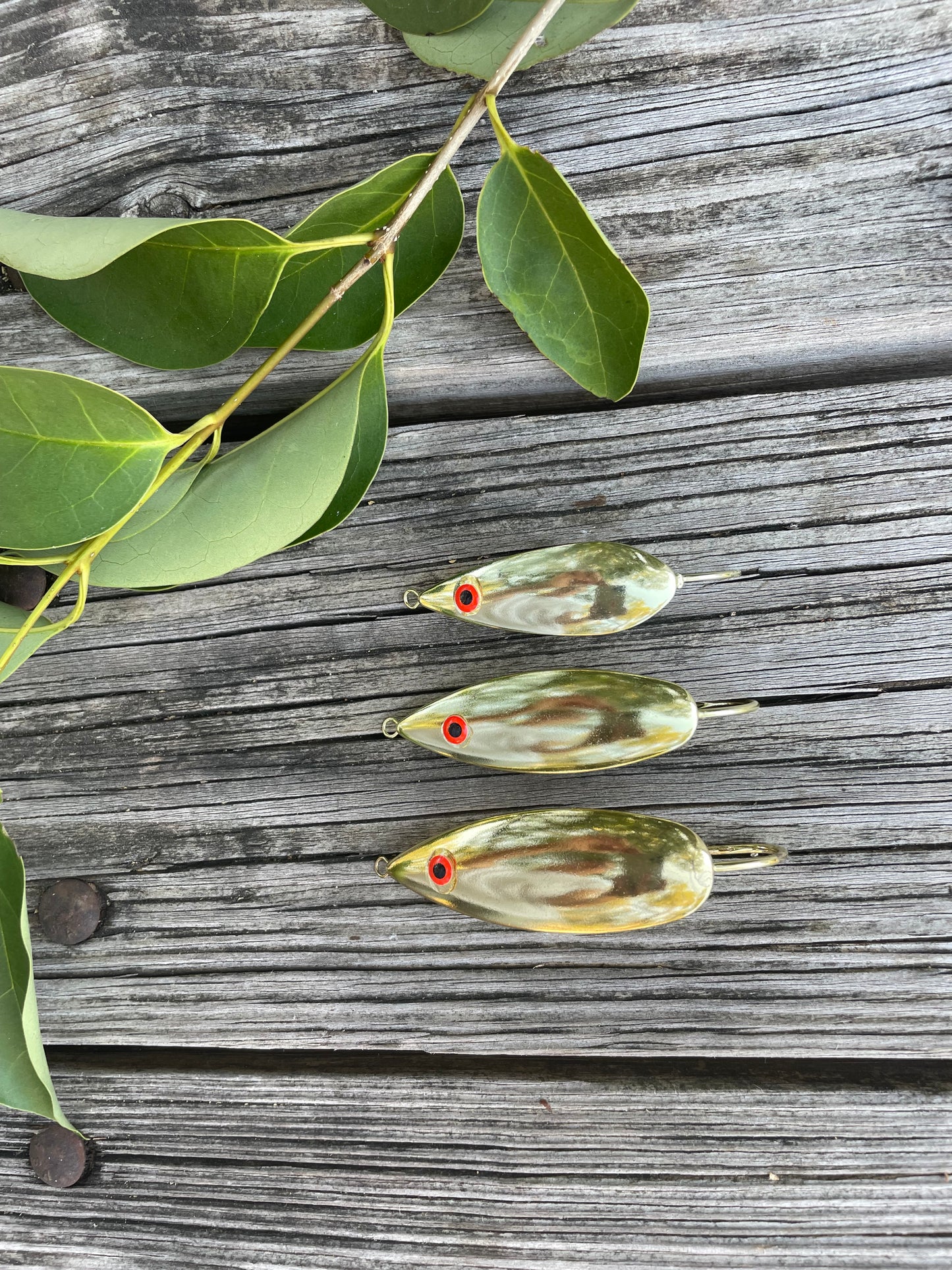 Gold Smooth Weedless Spoon W/Rattle