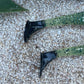 Flats Shad Natural Salt-N-Pepa 3.8” w/black tail dip